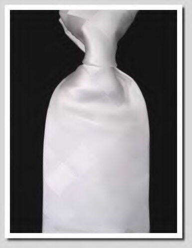 White and Silver Ties